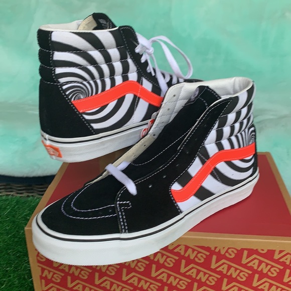 VANS SK8-HI Swirl Black/Flery Coral men’s - Picture 5 of 16